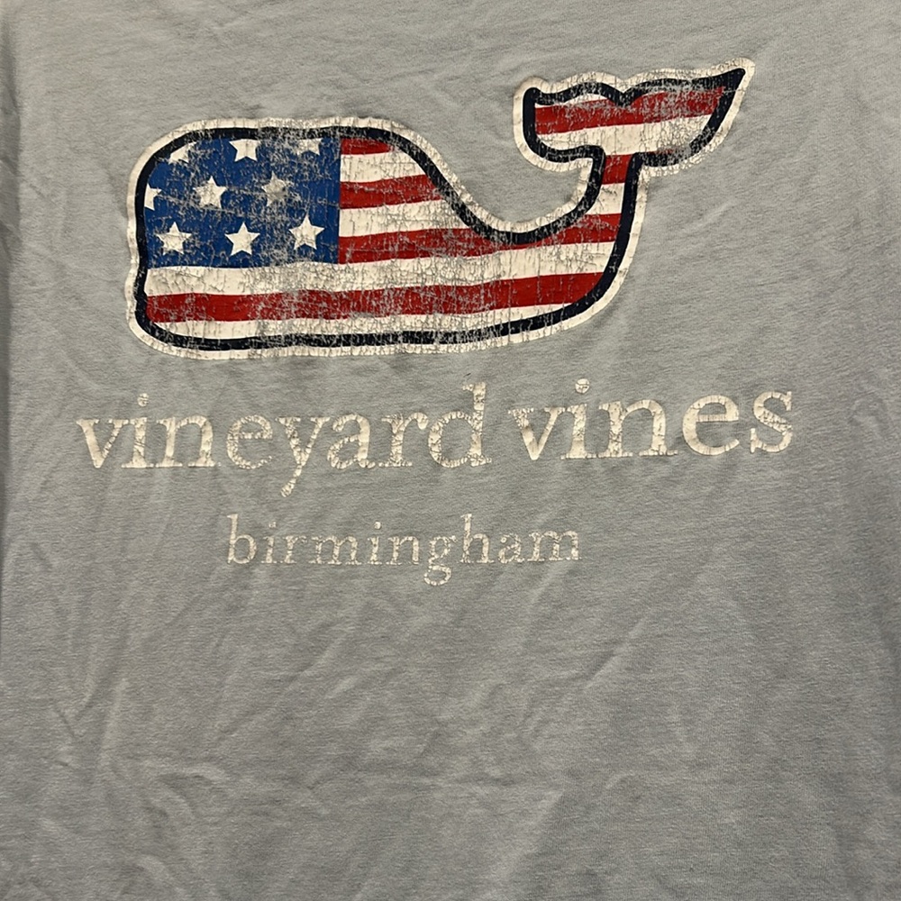 Vineyard Vines Bham, Light blue adult tee, size XS